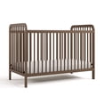 thumbnail image 3 of Storkcraft Pasadena 3-in-1 Convertible Baby Crib – GREENGUARD Gold Certified, 100% Solid Wood, Fits Standard Crib Mattress, Converts to Toddler Bed and Daybed, 4 Mattress Heights , Hazelnut, 3 of 14