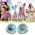 thumbnail image 5 of Gafas de sol retro de margaritas para mujer, gafas de sol redondas de flores para festivales de discoteca, 5 of 5