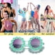 thumbnail image 5 of Gafas de sol retro de margaritas para mujer, gafas de sol redondas de flores para festivales de discoteca, 5 of 5