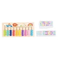 thumbnail image 1 of Milaget Montessori Learning Toys Slide Puzzle Family Game Color and Shape Matching Brain 10 Color, 1 of 9