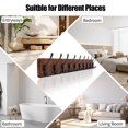 thumbnail image 7 of 38.6" Large Coat Rack Wall Mount, Long Wood Coat Hooks with 10 Triple Hooks, Heavy Duty Wooden Coat Hanger Wall Mount for Entryway, Farmhouse Hanging Jackets, Coats, Hats, Bags,Towel, 7 of 7
