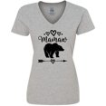 thumbnail image 3 of Inktastic Mamaw Bear Grandma Women's V-Neck T-Shirt, 3 of 5