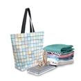 thumbnail image 2 of FORMRS Womens Canvas Tote Bag with Zipper Inner Pocket Shoulder Handbag, Small Pastel Pattern, 2 of 7