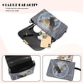 thumbnail image 4 of Pzuqiu Eagle Women Leather Crossbody Bag Compact Practical Quilted Crossbody Purse for Women Casual Leather Quilted Shoulder Bag with Chain Strap for Daily Use, 4 of 7