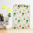 thumbnail image 6 of FMSHPON Champagne Christmas Clipboard Hardboard Wood Nursing Clip Board and Pull for Standard A4 Letter 13x9 inches, 6 of 8