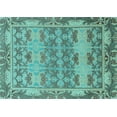 thumbnail image 1 of Ahgly Company Indoor Rectangle Abstract Light Blue Modern Area Rugs, 4' x 6', 1 of 4