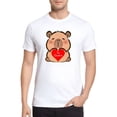 thumbnail image 2 of Playera Blanca Camiseta Unisex Estampada Capibara Te Quiero, 2 of 4