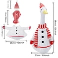 thumbnail image 3 of Porch Goose Clothes Costume, 3 Piece Holiday Snowman & Snowflake Outfit with Hat Scarf for Lawn Goose Decor, 3 of 4