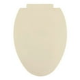 thumbnail image 2 of Centoco 1700SC-106 Elongated Plastic Toilet Seat with Safety Close, Bone, 2 of 4