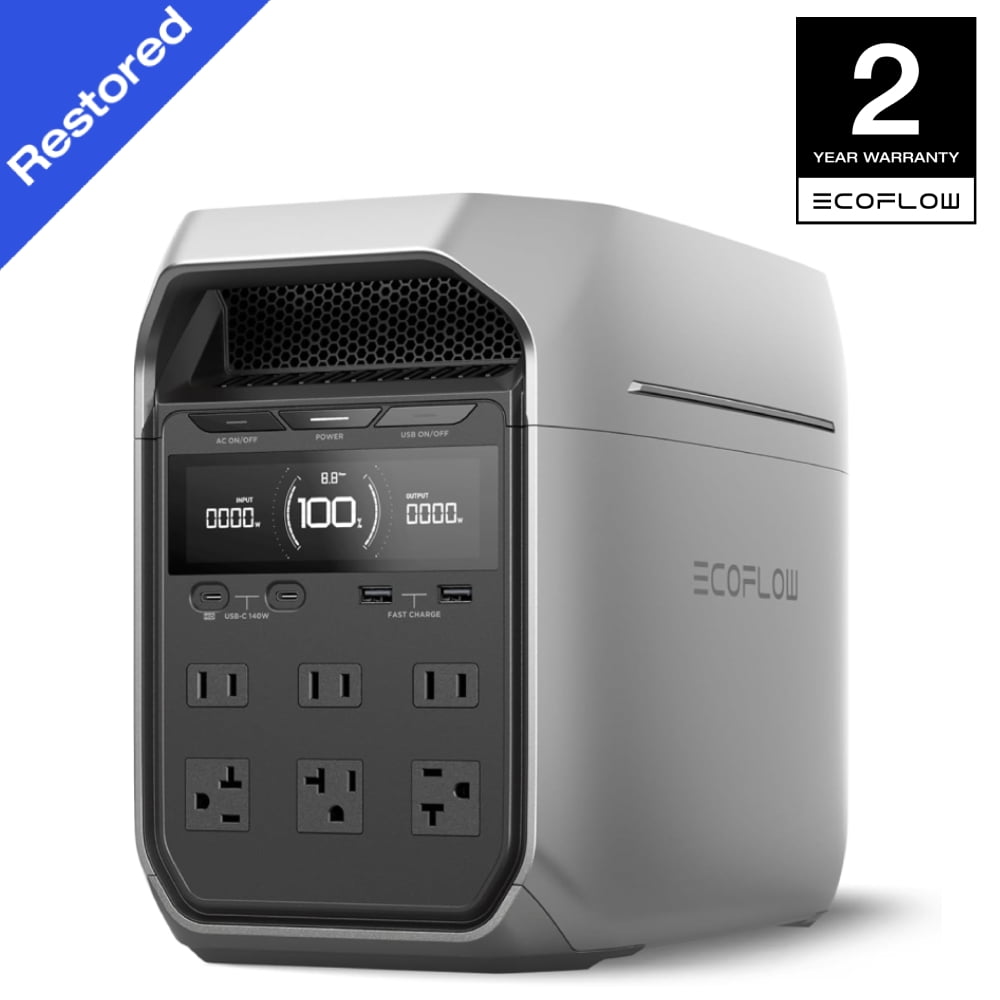 EF EcoFlow Power Station DELTA 3+ 1024Wh LFP Battery 2200W Output