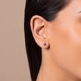 thumbnail image 3 of Heart Birthstone Stud Earrings, 3 of 4