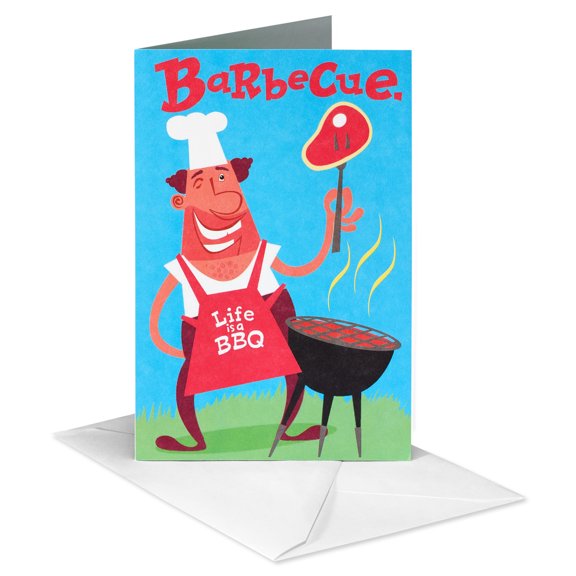 American Greetings Father's Day BBQ Themed Card (Life is BBQ)