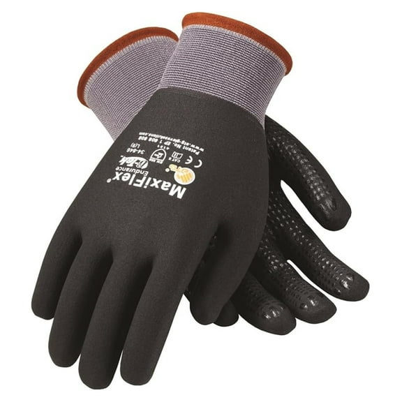 G-TEK Maxiflex Endurance Gloves - 34-846 Medium - Seamless Knit Coated Work Gloves with Dotted Palm for Enhanced Grip & Abrasion Resistance