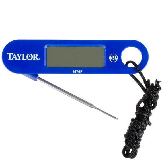 Taylor 1476FDA 2 7/8" Digital Compact Folding Probe Thermometer with Magnet