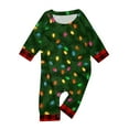 thumbnail image 3 of Onlypjs Family Matching Christmas Pajamas Set for Men, Women and Couples – Festive Light-Up Tree Print Tops and Red Plaid Pants, 3 of 5