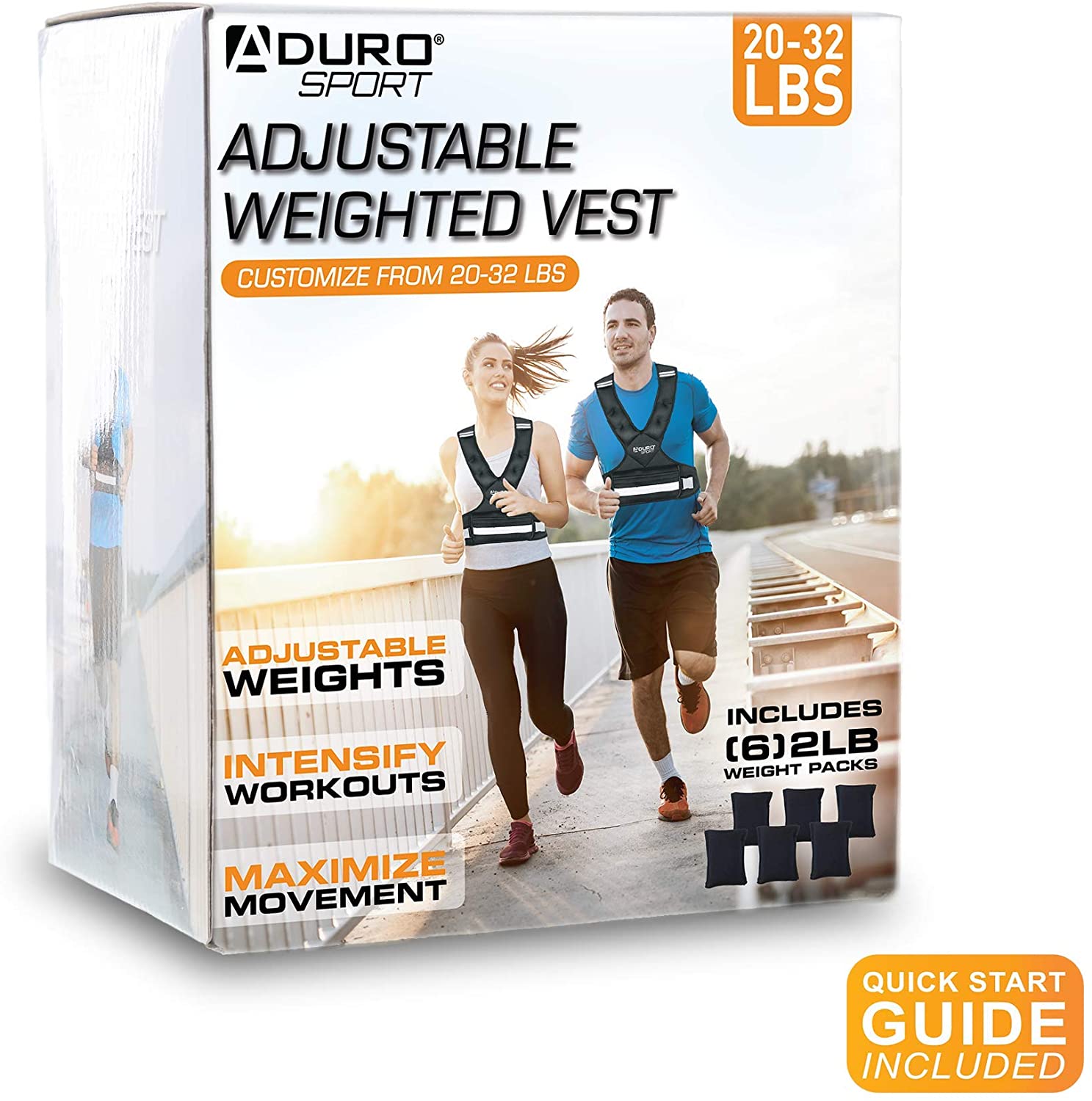 Aduro Sport Adjustable Weighted Vest Workout Equipment, 4-10lbs/11-20lbs/20-32lbs/26-46lbs Body Weight Vest for Men, Women, Kids