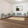thumbnail image 3 of Gansett Reception Waiting Room Armless Guest Chair / Black Steel / Gray, 3 of 7