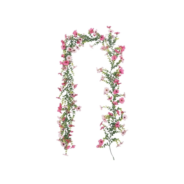 HWRETIE Artificial Flower Vines,Simulation Purple Vines for Restaurant Summer Decoration