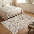 thumbnail image 4 of Area Rugs 3'x5', Brown Geometric Carpet Runner Indoor Outdoor Rugs Home Decor Aesthetic, Vintage Abstract Chic Motifs Aesthetic Non Slip Mats Washable Accent Rug for Living Room Bedroom, 4 of 8