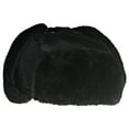 thumbnail image 3 of Best Winter Hats Big Kids Nylon Russian/Aviator Winter Hat (One Size) - Black, 3 of 3
