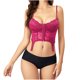 thumbnail image 2 of Camisola de poliéster con espalda descubierta y perspectiva de gasa de malla de color sólido para mujer, 2 of 4