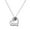 Silver, variant on Heart Letter Necklace for Women Heart Shaped Necklace Pendant For Mother's Day Gift