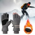 thumbnail image 2 of Weikingp Warm Gloves Ski Gloves Water Proof Touchscreen Snowboard Gloves Warm Winter Snow Gloves for Cold Weather Fits Both Men & Women () gray2 polyester, 2 of 4