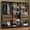 Brown/Black, variant on Madesa Wardrobe Clothes Storage Rack with 4 Drawers, Open Shelves and Hanging Space 78"L Multiuse Modular Cabinet for Bedroom Organization - White