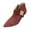 Wine, variant on YLYL Women's Suede Ankle Booties Stiletto Heel Pointed Toe Side Zipper Chelsea Short Boots with Buckled