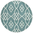 thumbnail image 2 of Addison Rugs Chantille Indoor/Outdoor Transitional Scrolls Teal Washable Round Rug, 8' x 8', 2 of 6