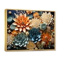 thumbnail image 2 of Designart "Colorful Succulents Flowers peaceful Succulents" Floral Floater Framed Wall Decor, 2 of 7