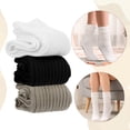 thumbnail image 4 of Bocaoying 3 Pairs Women's Scrunch Socks with Grips, Breathable Non-Slip Gripper Socks for Pilates, Barre, Yoga & Home, Anti-Slip Comfort Slouch Socks for Women Young to Seniors, 4 of 7