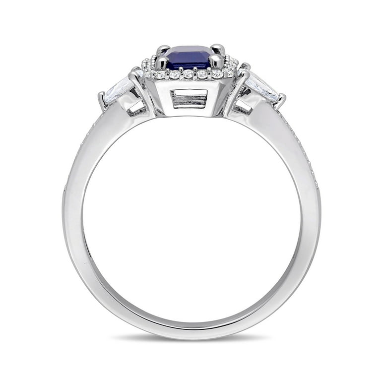 Blue sapphire shop ring walmart