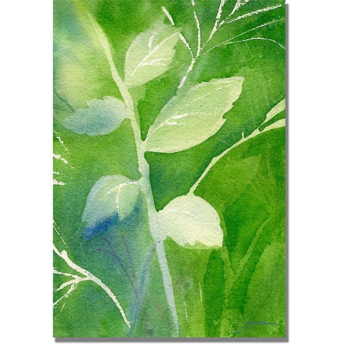 Trademark Art "Greenery" Canvas Wall Art by Shelia Golden