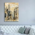 thumbnail image 5 of Epic Graffiti 'Manhattan Gray and Gold I' by Silvia Vassileva, Canvas Wall Art, 40"x54", 5 of 8