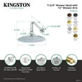 thumbnail image 5 of Kingston Brass K136A2CK Victorian 7-3/4 Inch Round Raindrop Brass Shower Head with 12-Inch Shower Arm in Polished Brass, 5 of 5