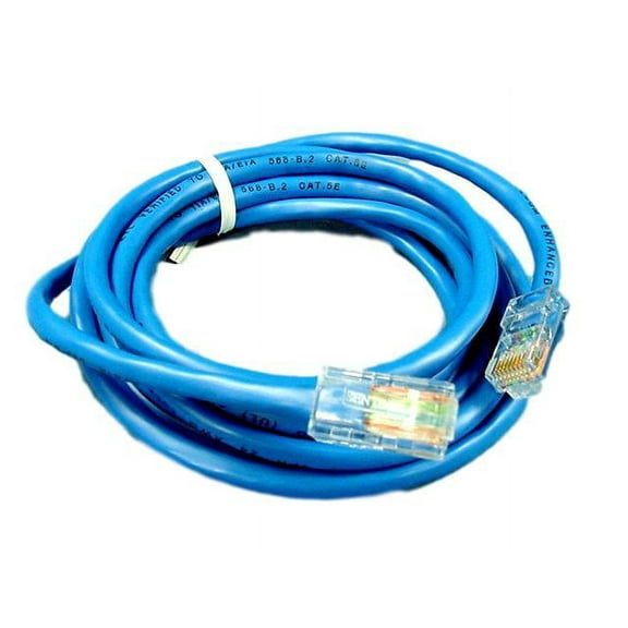 Leviton Blue Cat 5 7ft Ethernet LAN Patch Cord Network Cable Cat5 8P8C 52455-7BL