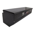 thumbnail image 3 of Dee Zee Tool Box DZ8556B Red Label; Chest; Single Lid; Diamond Tread; Black Gloss Powder Coated Aluminum; 8.9 Cubic Foot Capacity; Slanted Base, 3 of 10