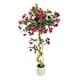 thumbnail image 1 of Yeshouse Buganvilla artificial, buganvilla de seda con flores rosas en maceta blanca, topiario artificial para decoración de interiores, exteriores, hogar, oficina, jardín y bodas, 1 of 7