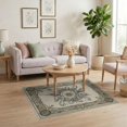 thumbnail image 3 of ODIKA 4'x6' Washable Area Rug Circle Octopus Vintage Nautical Compass Motif Maritime Border for Dorm Room, Small Living Stain Resistant Low Profile, Easy Care, 3 of 7