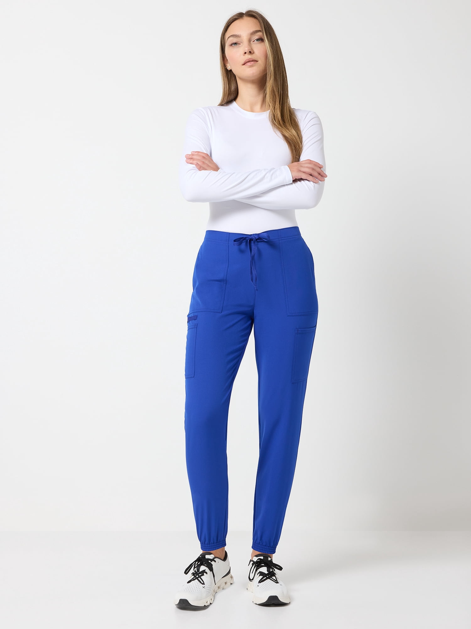 Scrubstar Core Essentials Women’s Drawstring Cargo Jogger Scrub Pant, Sizes XS–3XL