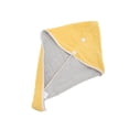thumbnail image 5 of Unique Bargains 1pc Water-absorbent Two Colors Hair Towel 9.45"x 25.59" Yellow, Gray, 5 of 5