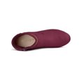 thumbnail image 4 of BLISSFUL STEP Women's Ankle Boots Faux Suede Round Toe Block Heel Side Zipper Dress Boots Burgundy 9, 4 of 7