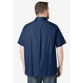 thumbnail image 2 of KingSize Men's Big & Tall Solid Wrinkle-Resistant Short Sleeve Button Down, 2 of 6