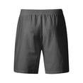 thumbnail image 4 of LTTVQM Mens Linen Shorts Breathable Summer Casual Pants Loose Fit Vacation Going Out Short Black S, 4 of 4
