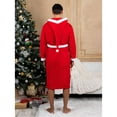 thumbnail image 6 of Intimo Mens Hooded Family Pajama Santa Robe, Red Men, Size: L/XL, 6 of 6