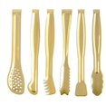 thumbnail image 1 of 6 Piece Food Tweezers Set, Food and Bread Tweezers, Buffet Grill and Barbecue Tweezers, Kitchen Accessories Gold, 1 of 5
