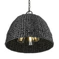thumbnail image 4 of Golden Lighting Rue 3-light Outdoor Pendant in Natural Black, 4 of 11