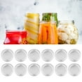 thumbnail image 4 of Couvercle de Bocal à Bouche Régulière Ronde 70mm pour Épices Miel Mise en Conserve Rangement de Cuisine 12 Pcs, 4 of 7