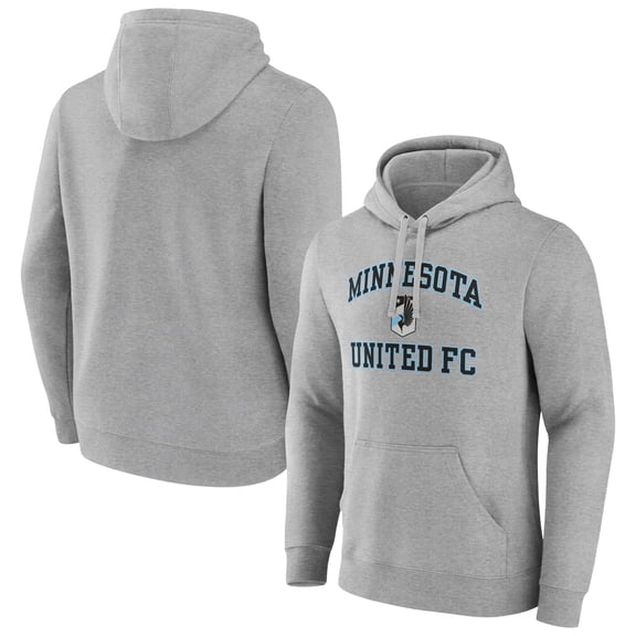 Men's Gray Minnesota United FC Heart and Soul Pullover Hoodie